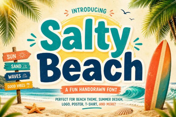Capture the Coast: Using Salty Beach for Vibrant Designs