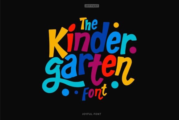 Celebrate Childhood Joy: The Kindergarten Font with Mexican Fiesta Flair