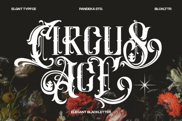 Circus Ace: Unleash Bold Blackletter Vibes in Modern Design