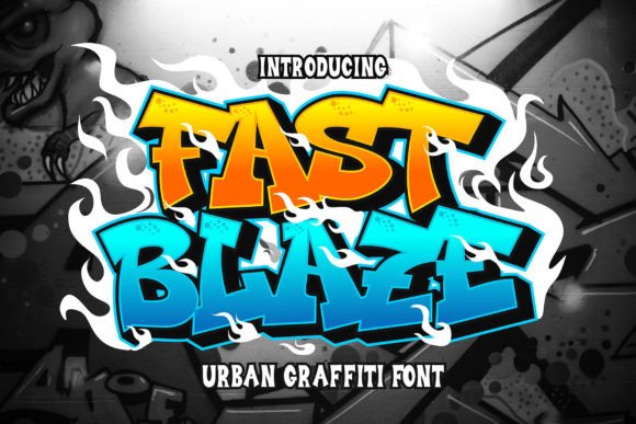 Fast Blaze: The Edgy Urban Font for Bold Branding