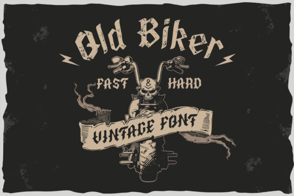 Old Biker: A Bold Typeface with Vintage Soul and Modern Edge