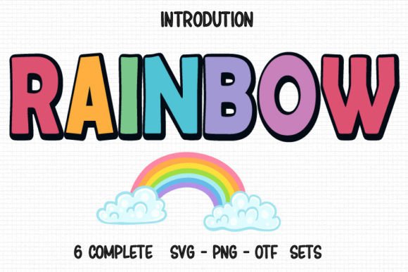 Rainbow Font: A Playful Palette for Vibrant Design Projects