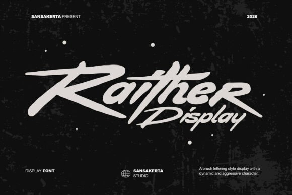 Raither Display: The Aggressive Font for Bold Branding