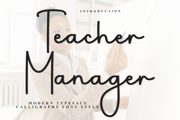 Teacher Manager: A Festive Typeface for Holiday & Cheerful Designs