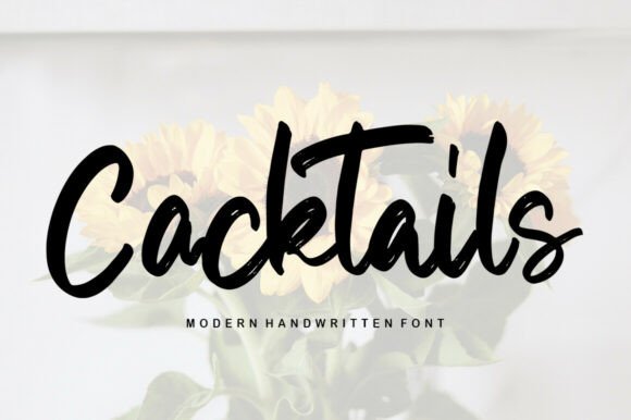 The Sweet, Handwritten Charm of the Cocktails Font