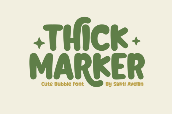 Thick Marker: A Playful Typeface for Cheerful Branding