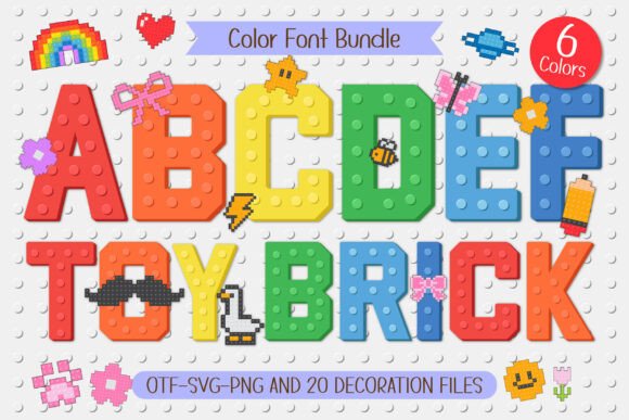 Toy Brick: A Playful Typeface for Creative Projects