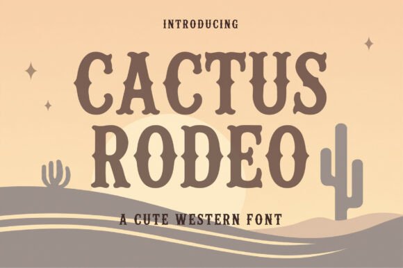 Unleash the Wild West: The Cactus Rodeo Typeface