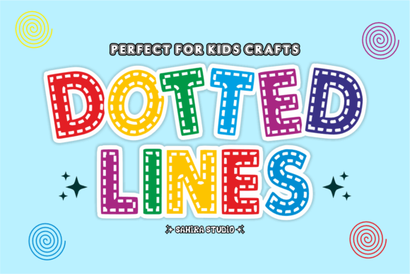 Unlocking Playful Creativity with the Dotted Lines Font